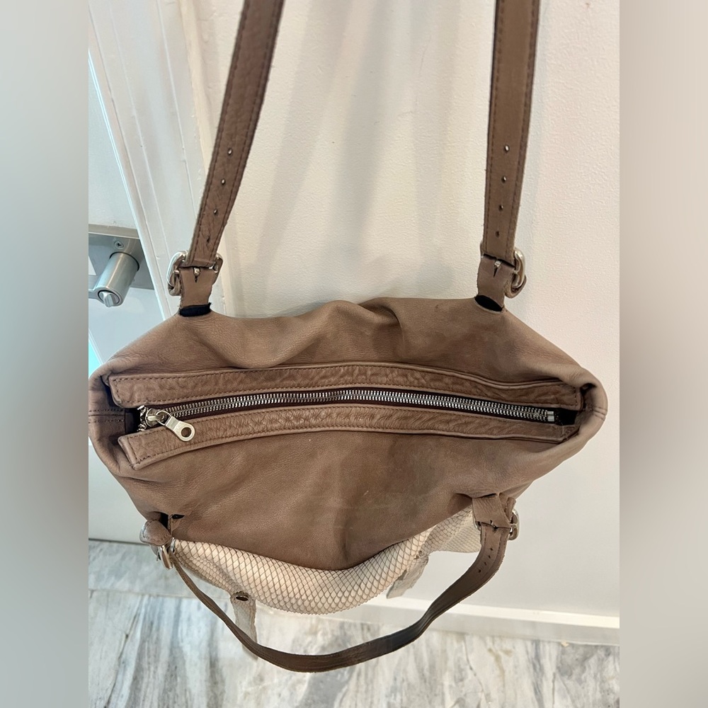 Tylie Malibu Python Large Leather Bag - image 4